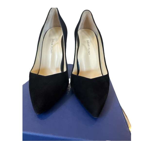 Sarah Flint Perfect Pump 100 in Black Suede Size 41/ US 10 New With Box - Picture 11 of 15